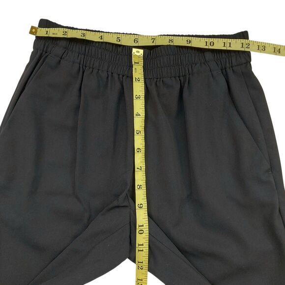 Everlane Wool GoWeave Easy Pants Womens 00 Black Tapered Comfort Lightweight - Picture 11 of 12